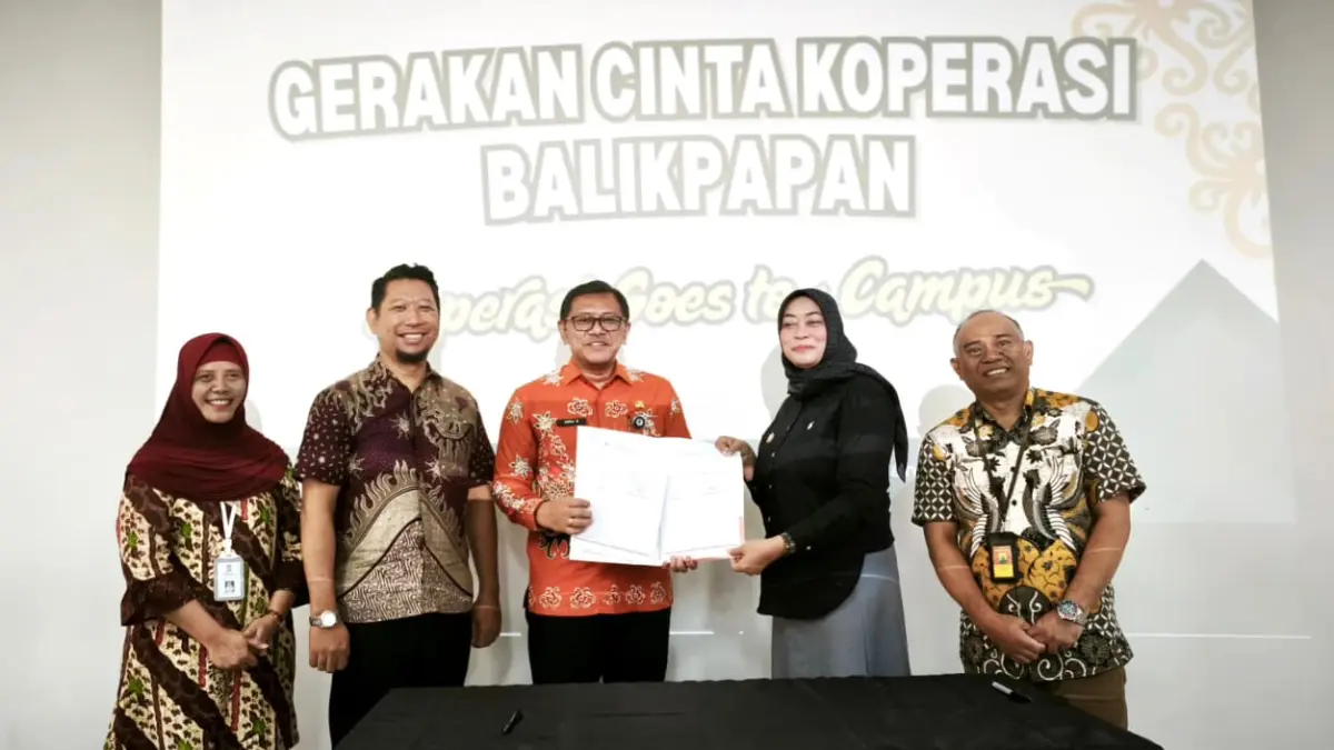 DKUMKMP Balikpapan menjaliin kerja sama dengan Program Studi Manajemen Fakultas Ekonomi dan Bisnis Universitas Mulia tentang sosialisasi dan pengembangan koperasi mahasiswa. (IST)