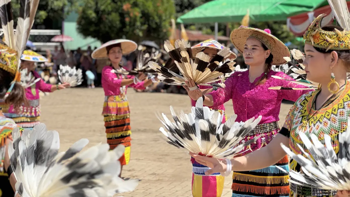 Festival Lesung Osap yang digelar di Kampung Bena Baru, Kecamatan Sambaliung, Berau, Kamis (21/5).