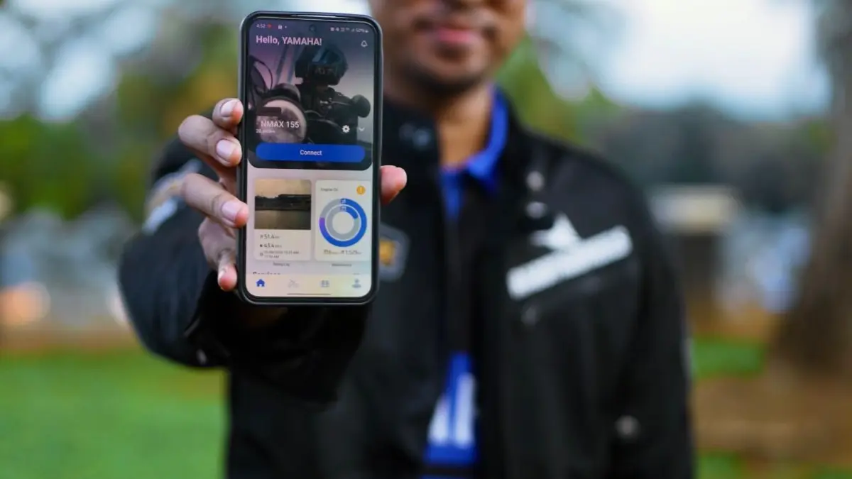 ANTIRIBET: Melalui aplikasi Y-ON pengendara skutik Yamaha dapat mengakses berbagai informasi penting mengenai kendaraan secara lebih praktis hanya melalui smartphone.