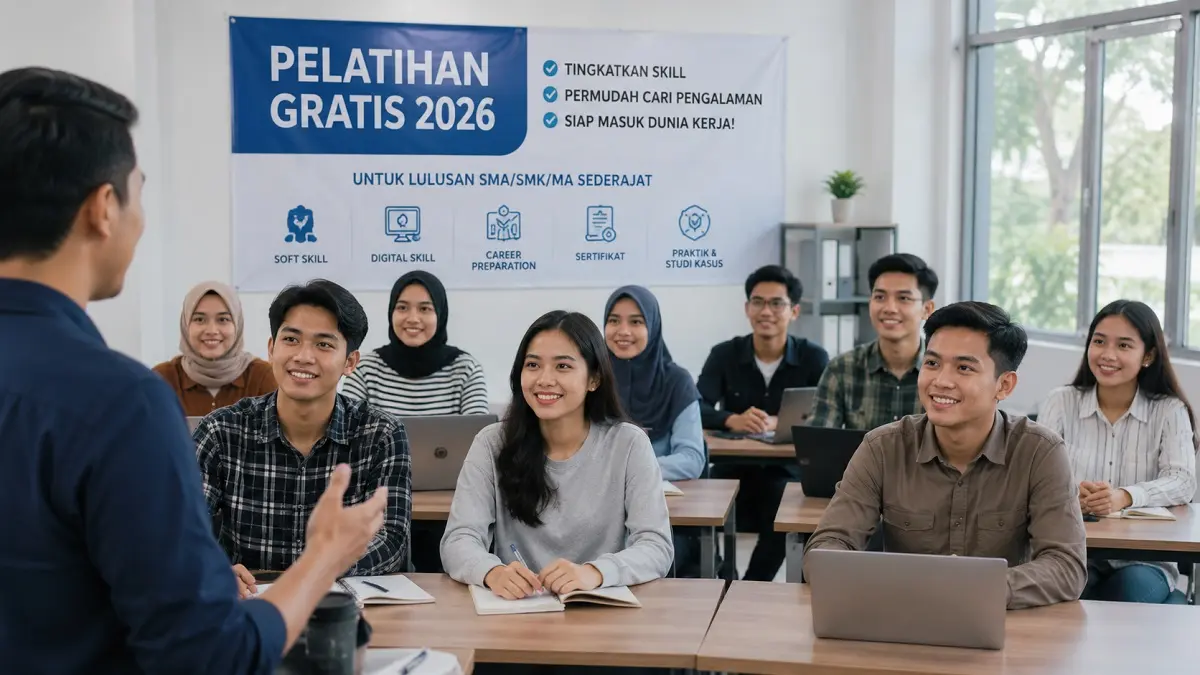 Ilustrasi pelatihan gratis (Generate AI)