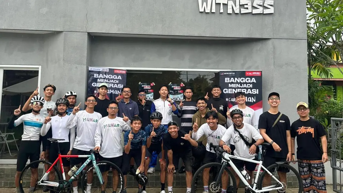 Komunitas Pancal Bike Samarinda mengikuti pelatihan keselamatan berkendara yang digelar Astra Motor Kaltim 2 di Samarinda. (IST)
