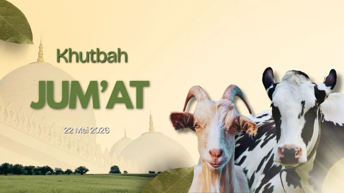 Naskah Khutbah Jumat tentang berkurban, 22 Mei 2026. (Canva.com)