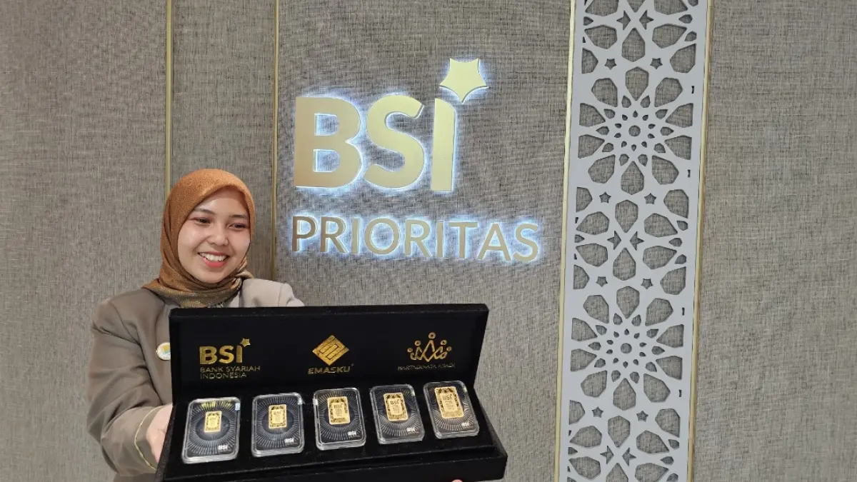 TERPERCAYA: BSI mengembangkan ekosistem emas yang terintegrasi, mulai perdagangan emas, simpanan emas, cicil emas, gadai emas, hingga BSI Gold. (IST/KP)