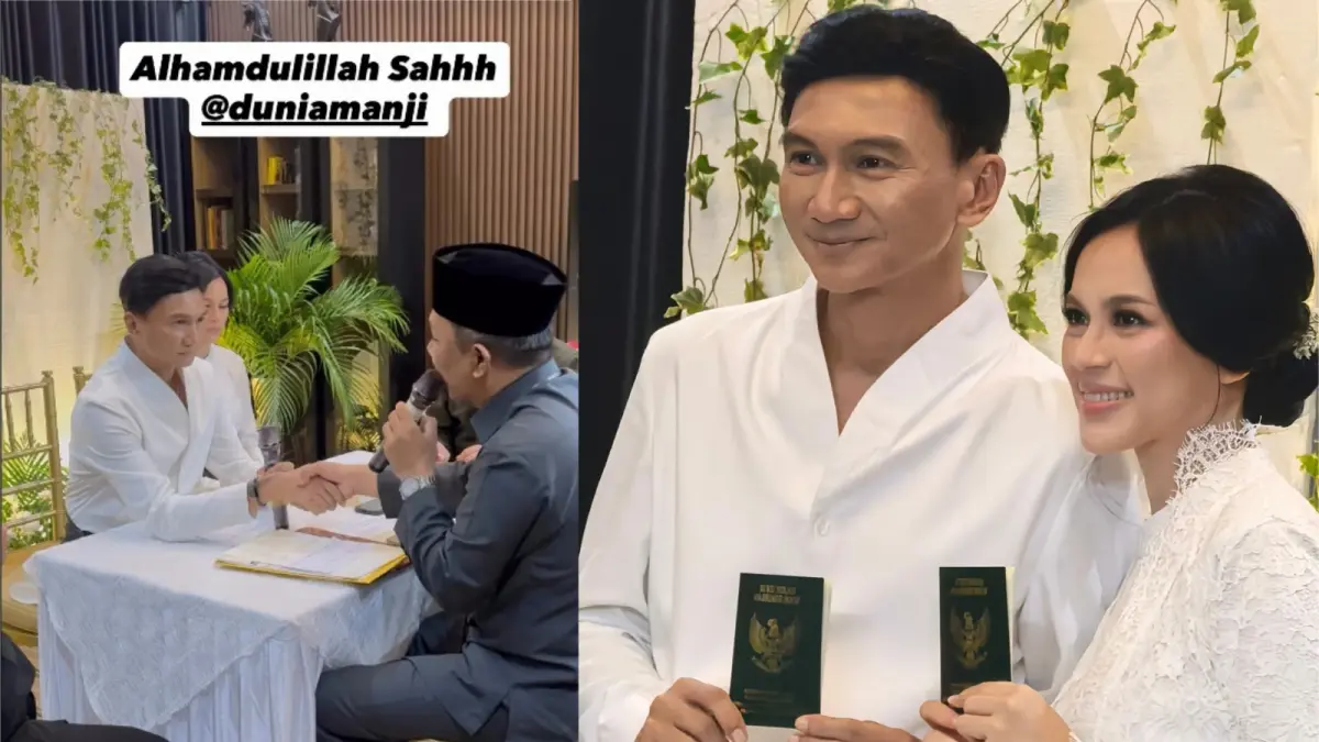 SAH: Potret Anji menikah dengan Desmiliana Ariyana, Minggu (24/6/2026). (henrykurniaadhi.lbf/Instagram)   