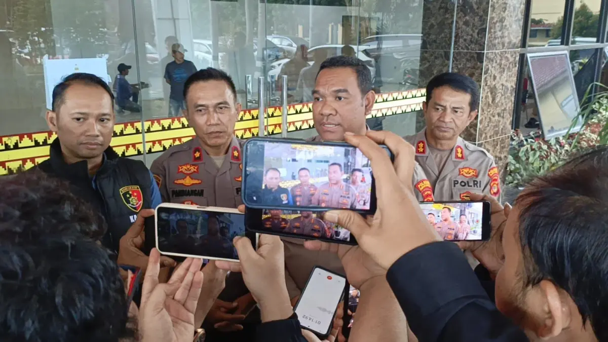 Kapolresta Bandar Lampung, Alfret Jacob Tilukay saat memberikan keterangan kepada wartawan. (Ist)