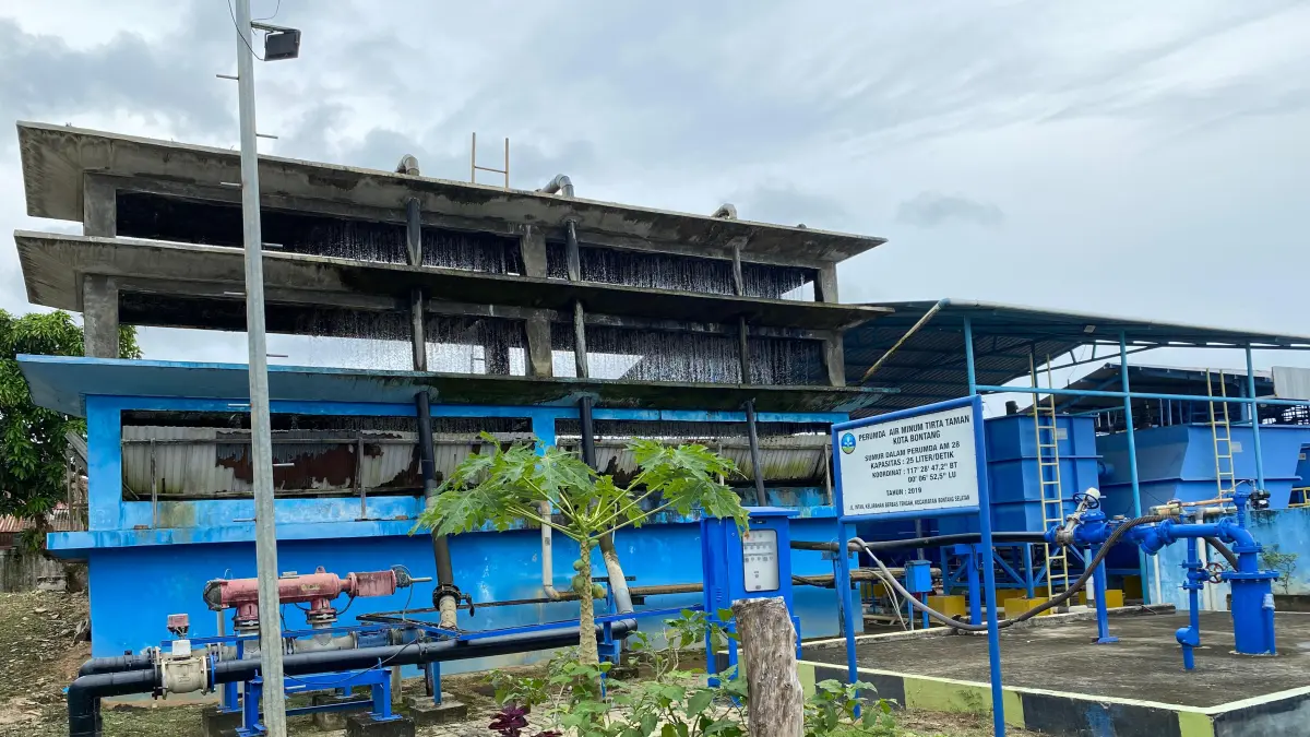PEMBERSIHAN: WTP di Berebas Tengah akan dilakukan pemeliharaan pada akhir pekan ini, sehingga distribusi air berhenti sementara. (ADIEL KUNDHARA/KP)

&nbsp;