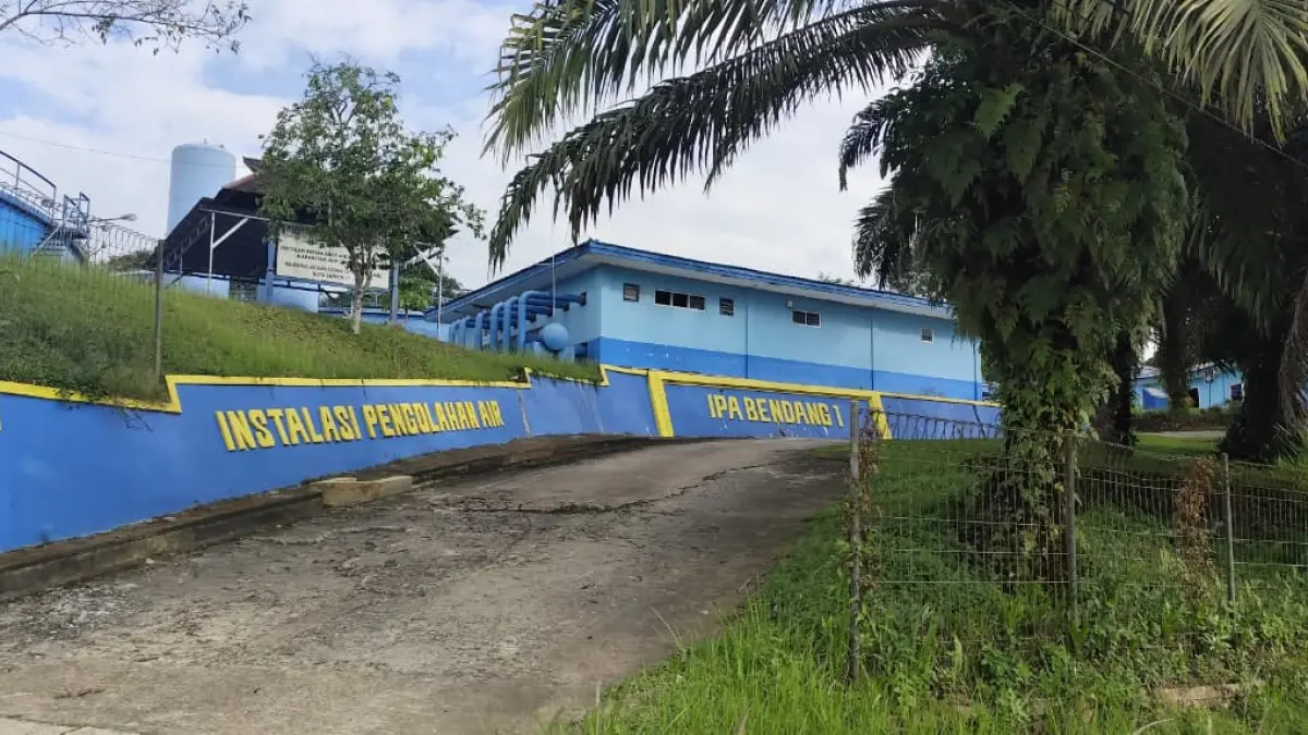 AKHIR: IPA Bendang 1 di Jalan Pusaka, Bendang, Kelurahan Lok Bahu, Kecamatan Sungai Kunjang sejak dibangun, dioperasikan oleh PT WATS dengan model kerja sama BOT bersama Pemkot Samarinda. (DENNY SAPUTRA/KP)