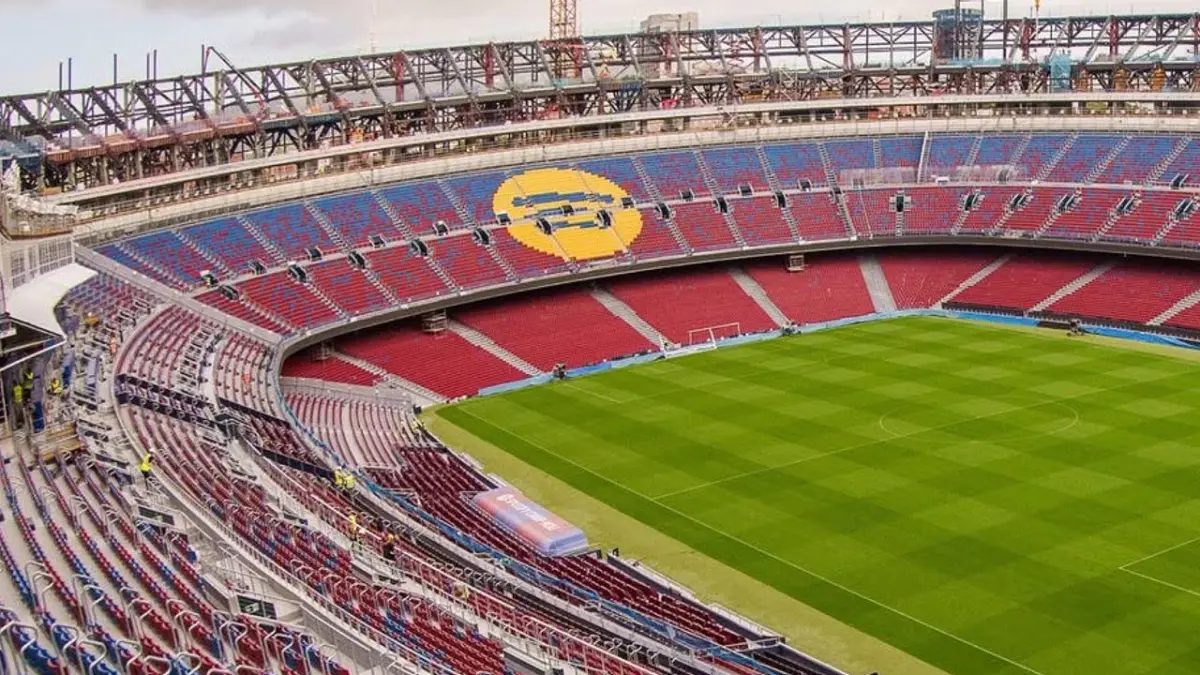 Camp Nou, kandang FC Barcelona, bersaing dengan Stadion Wembley (London) sebagai calon tuan rumah final Liga Champions 2029. (VOI)