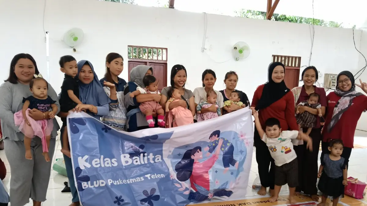 PRO-BALITA: Pemeriksaan kesehatan balita di Posyandu HPM yang dilaksanakan di Desa Kernyanyan, Kecamatan Long Telen, Kabupaten Kutai Timur.