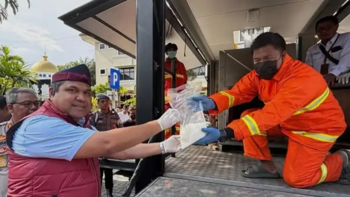 Sejumlah barang bukti narkoba dimusnahkan menggunakan mobil incinerator, di antaranya sabu 12 kilogram. Langkah ini dilakukan sebagai standar baru yang ramah lingkungan. (Foto: IST)