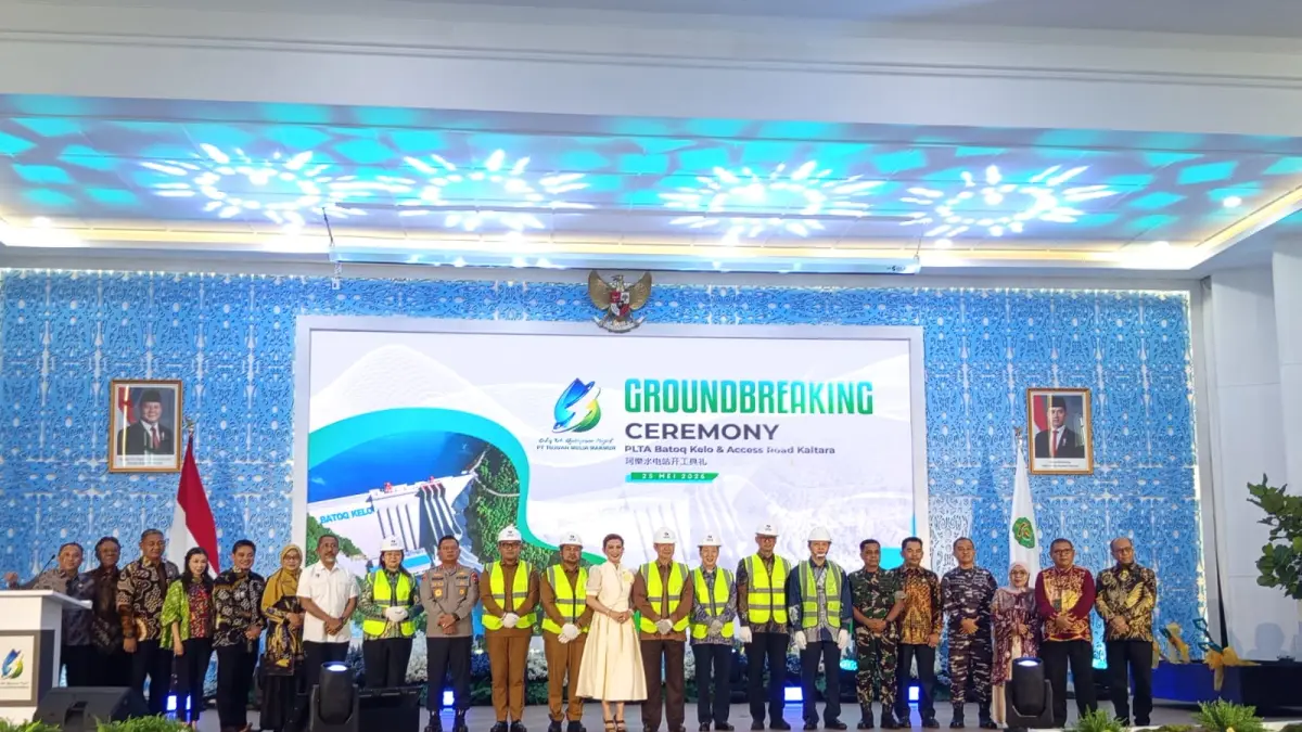 SIAP DIMULAI: Proyek pembangunan Pembangkit Listrik Tenaga Air (PLTA) Batoq Kelo berkapasitas 300 megawatt (MW) di Provinsi Kalimantan Timur resmi dimulai. Infrastruktur ini menandai babak baru transisi energi bersih di wilayah Pulau Kalimantan. (IST)