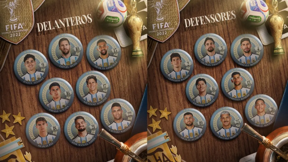 Daftar pemain Timnas Argentina di Piala Dunia 2026 yang resmi diumumkan, Jumat (29/5/2026). (@Argentina/X)