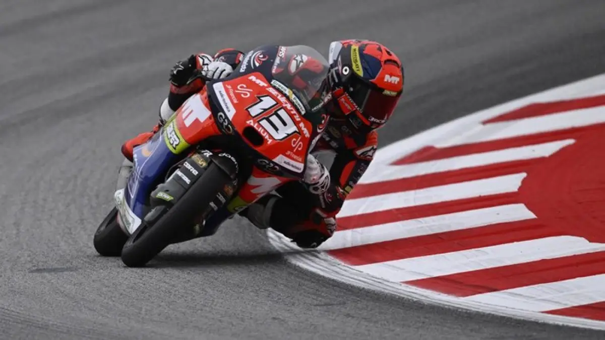 Hakim Danis pebalap moto3. (Mirco Lazzari gp/Getty Images)