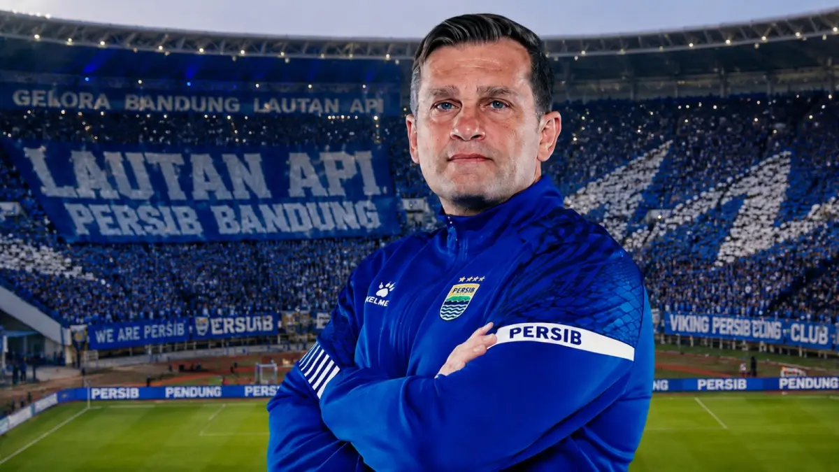 Igor Tolic menjadi pelatih baru Persib Bandung. (Foto Persib/Generator AI)