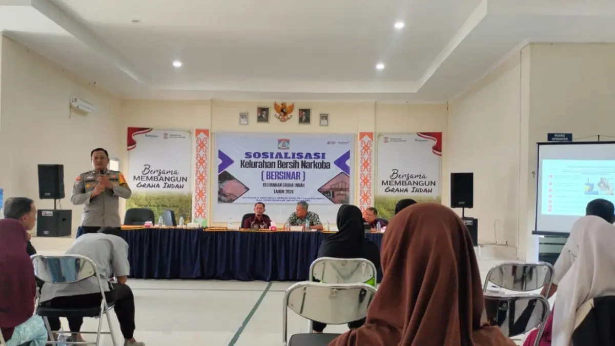 PENCEGAHAN: Upaya pencegahan narkoba hingga paham radikalisme diserukan di Kelurahan Graha Indah, Balikpapan Utara.