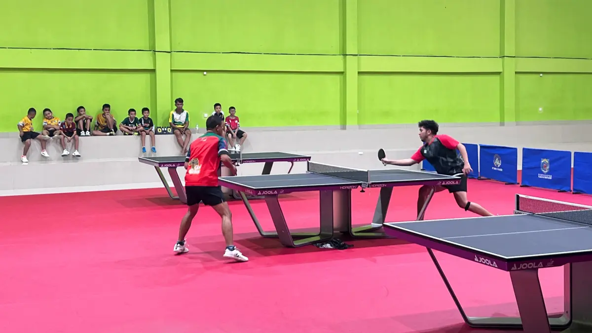 TUR MINI: Pengurus Persatuan Tenis Meja Seluruh Indonesia (PTMSI) Paser terus menggenjot atlet muda untuk persiapan Porprov Kaltim dan sejumlah agenda internasional. NAJIB/KP