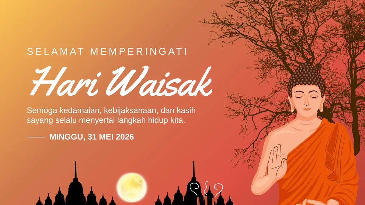 Ucapan Hari Waisak 2026.