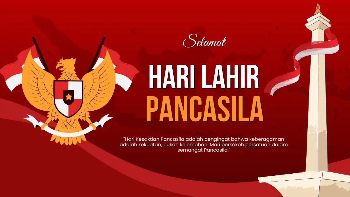 Ucapan Hari Lahir Pancasila 2026. (Canva.com)