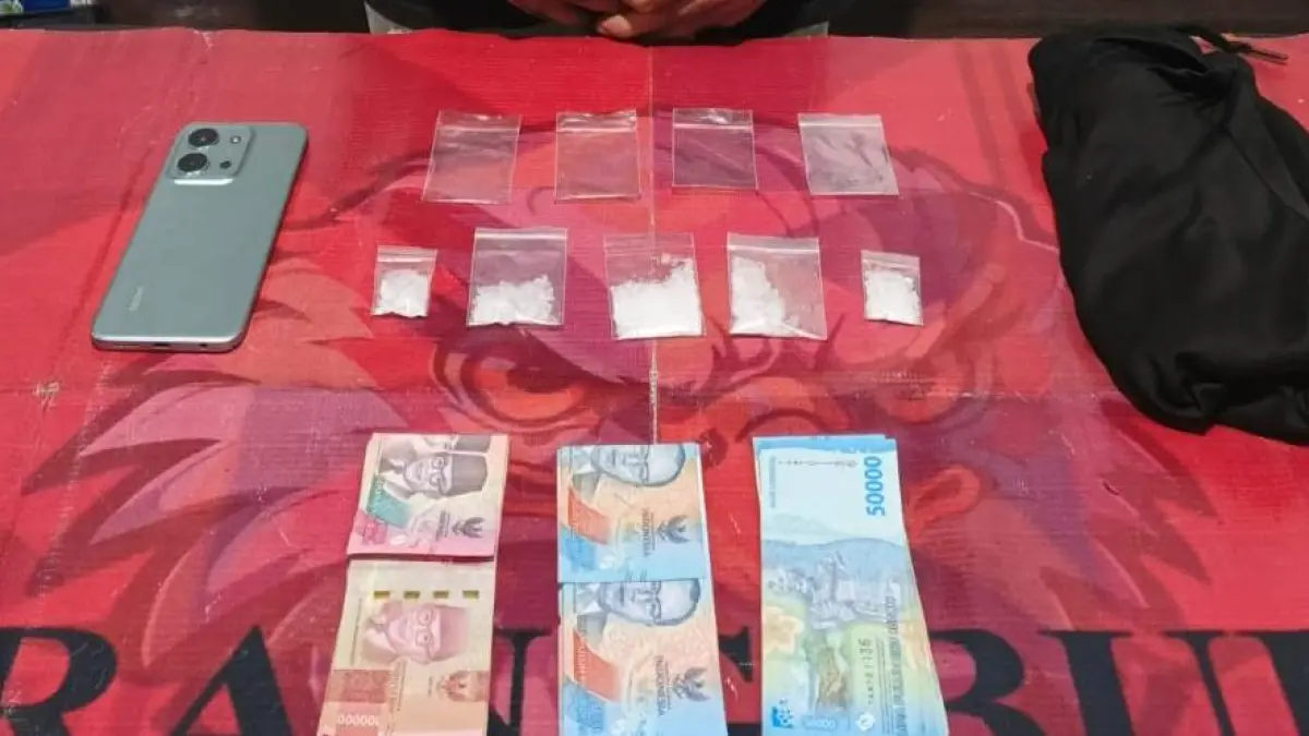 Barang bukti salah satu kasus narkoba jenis sabu-sabu yang berhasil diungkap &nbsp;Polres Paser. (IST)