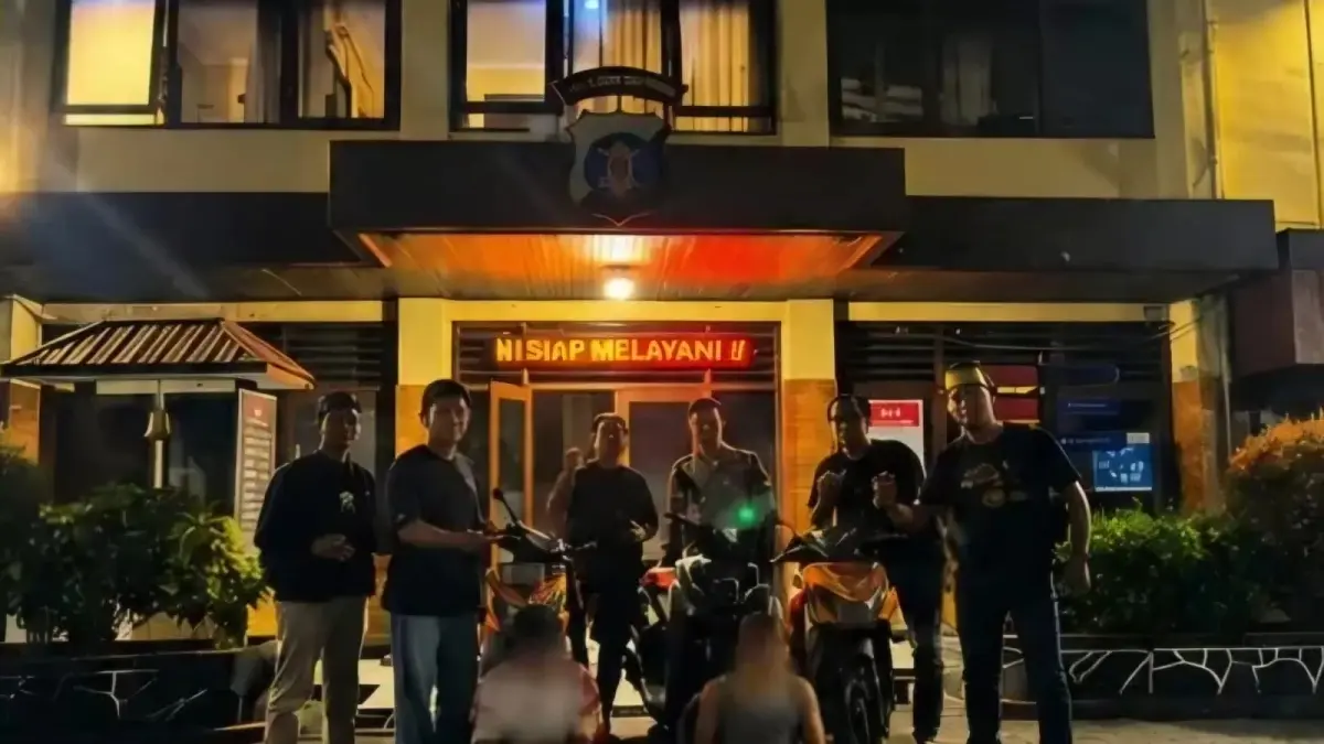 CURANMOR: Dua pelaku curanmor diamankan dan dilakukan penahanan, polisi juga menyita barang bukti kendaraan hasil curian.