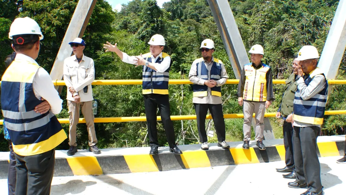 KUNJUNGAN: Kabupaten Paser masih memerlukan beberapa penambahan infrastruktur jembatan untuk penghubung antardesa. (IST)