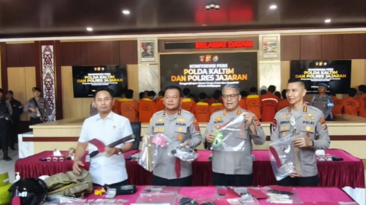 KEJAHATAN JALANAN. Kapolda Kaltim Irjen Pol Endar Priantoro memaparkan pengungkapan kasus kejahatan jalanan seluruh Kaltim.