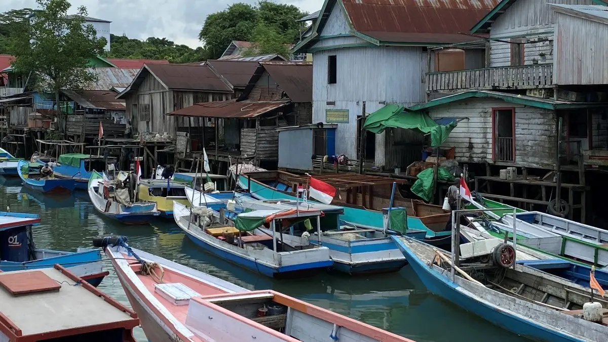 POTENSI: Satu lokasi Kampung Nelayan Merah Putih di Berau berpotensi mendapatkan pembangunan infrastruktur perikanan senilai Rp 20 - Rp30 miliar dari APBN. (IZZA/BP)
