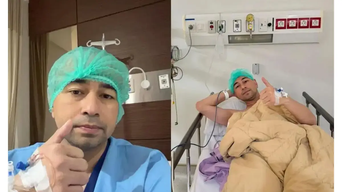 Raffi Ahmad menjalani perawatan di rumah sakit setelah menjalani prosedur operasi pada Selasa malam. (Instagram.com/raffinagita1717)