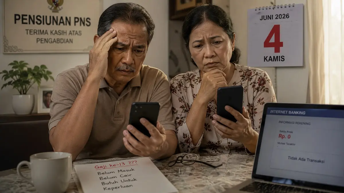 Ilustrasi. Gaji ke-13 pensiunan PNS belum masuk rekening.