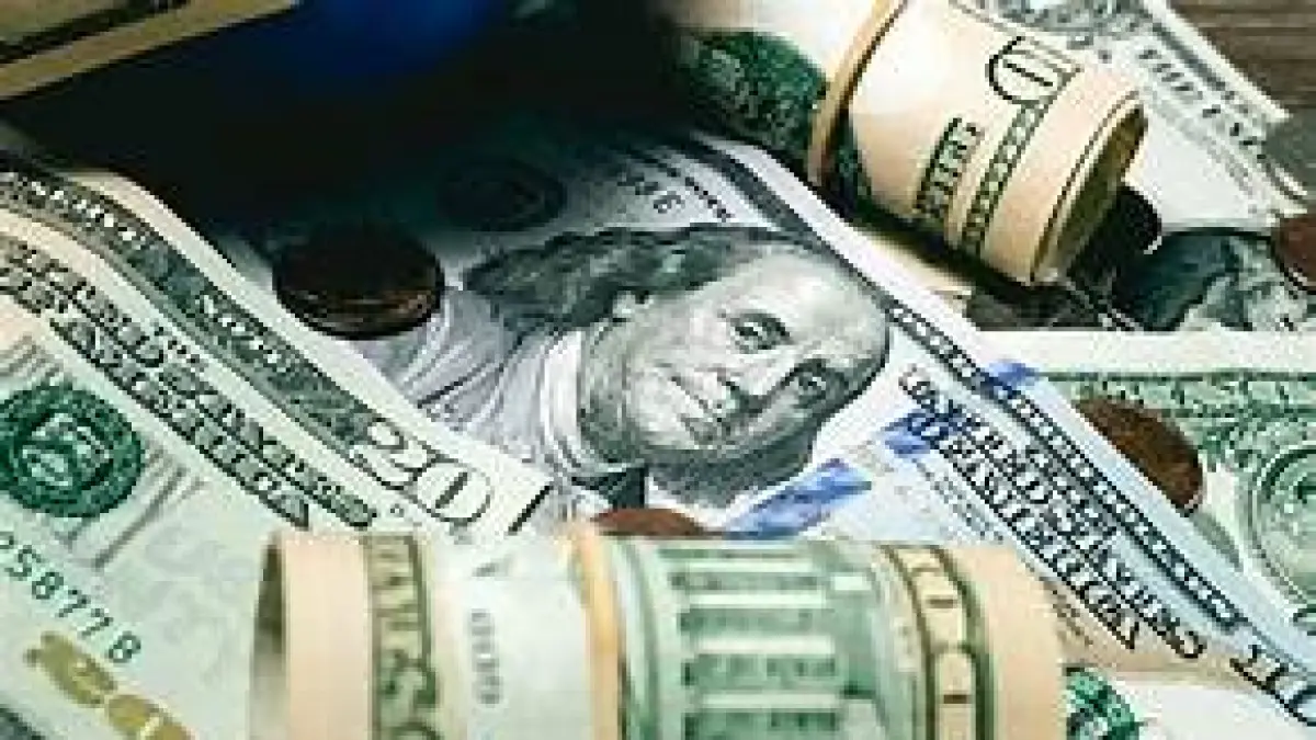 Mata uang dolar AS.