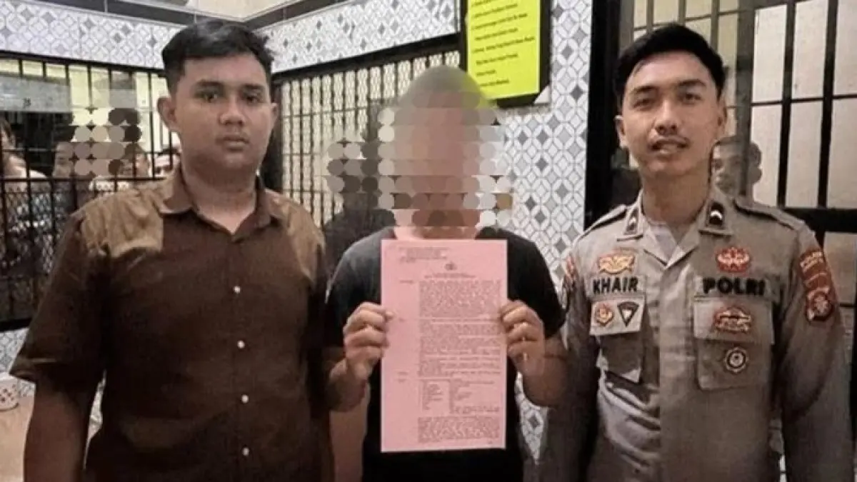 TERSANGKA: Satpam sebuah SMP di Sampit, Kalteng, yang jadi tersangka pemerkosa pelajar perempuan.(ist)