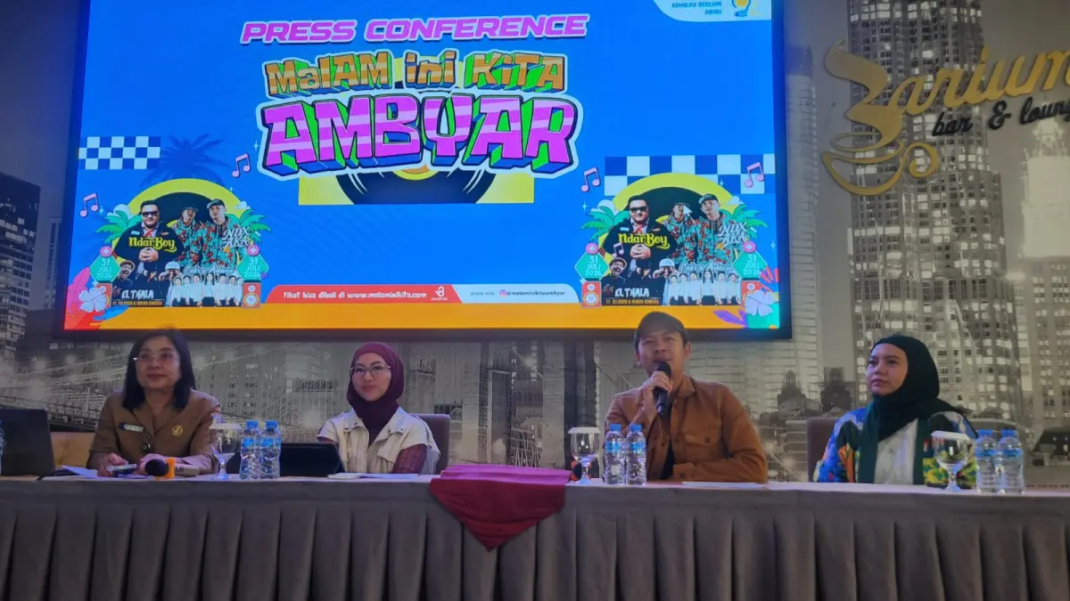 TAK SABAR: Promotor optimistis konser "Malam Ini Kita Ambyar" dapat menciptakan multiplier effect bagi sektor ekonomi daerah.