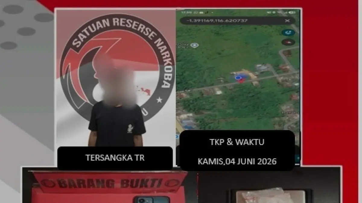 DICIDUK: Tersangka dan barang bukti yang diamankan Polres PPU.(humas polres ppu)