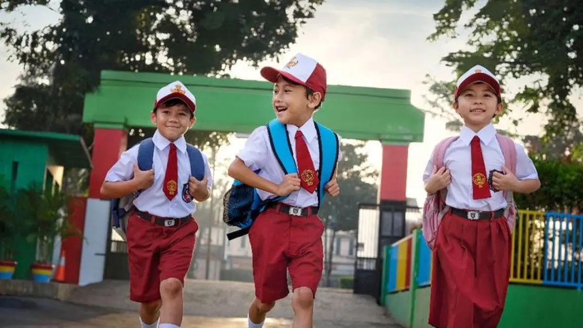 Ilustrasi siswa libur sekolah 2026.