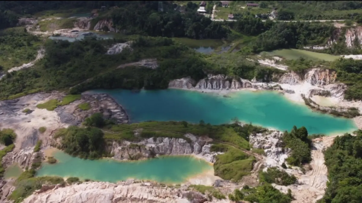 TANPA REKLAMASI: Kondisi bentang alam danau di kawasan Gelinggang, RT 6, Kelurahan Handil Bakti, Kecamatan Palaran, lokasi tenggelamnya warga bernama Muhammad Ali Wardana (29). (IST)
