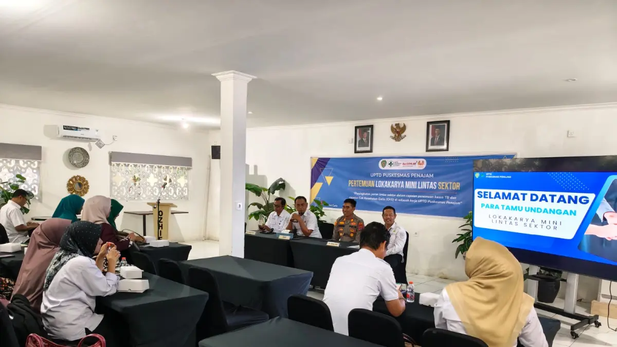 ELIMINASI TBC: Kepolisian Polres PPU mendukung eliminasi penyakit TBC yang ditengarai tengah suspek di Kecamatan Penajam, PPU. Tampak lokakarya mini yang bertujuan memberantas penyakit tersebut.(humas polres ppu)