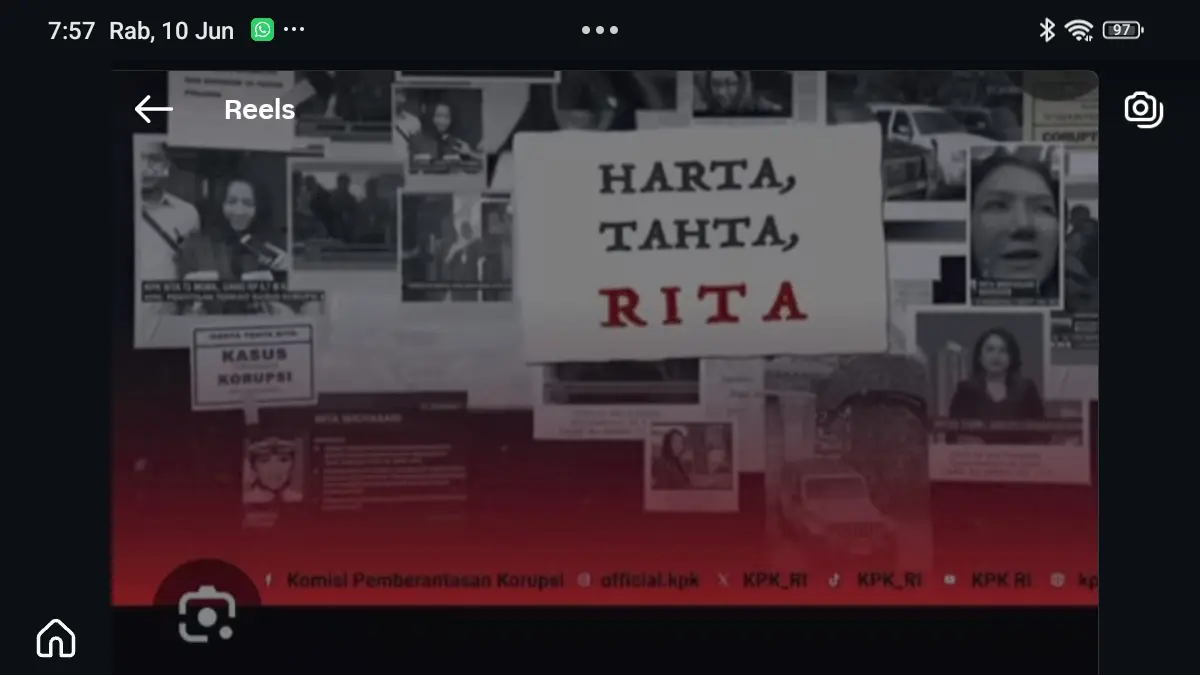 Foto tangkapan layar Instagram ritawidyasari.official.