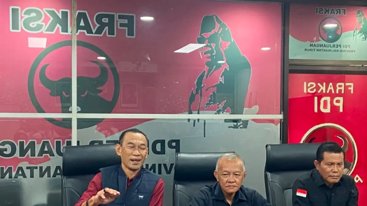 Fraksi PDIP Perjuangan di DPRD Kaltim menegaskan mereka tetap mengawal aspirasi masyarakat yang menginginkan adanya hak angket, Rabu, (10/6/2026). (Bayu/KP)