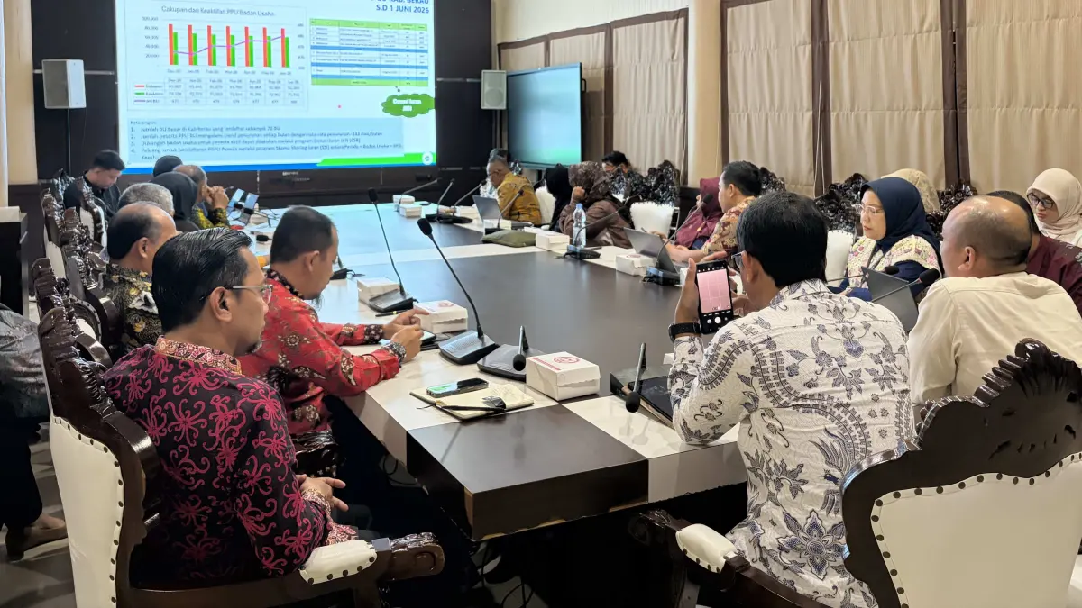 Forum Komunikasi dan Forum Kemitraan BPJS Kesehatan yang digelar di Ruang Rapat Kakaban Setkab Berau, Kamis (11/6).&nbsp;(FOTO IZZA/BP)