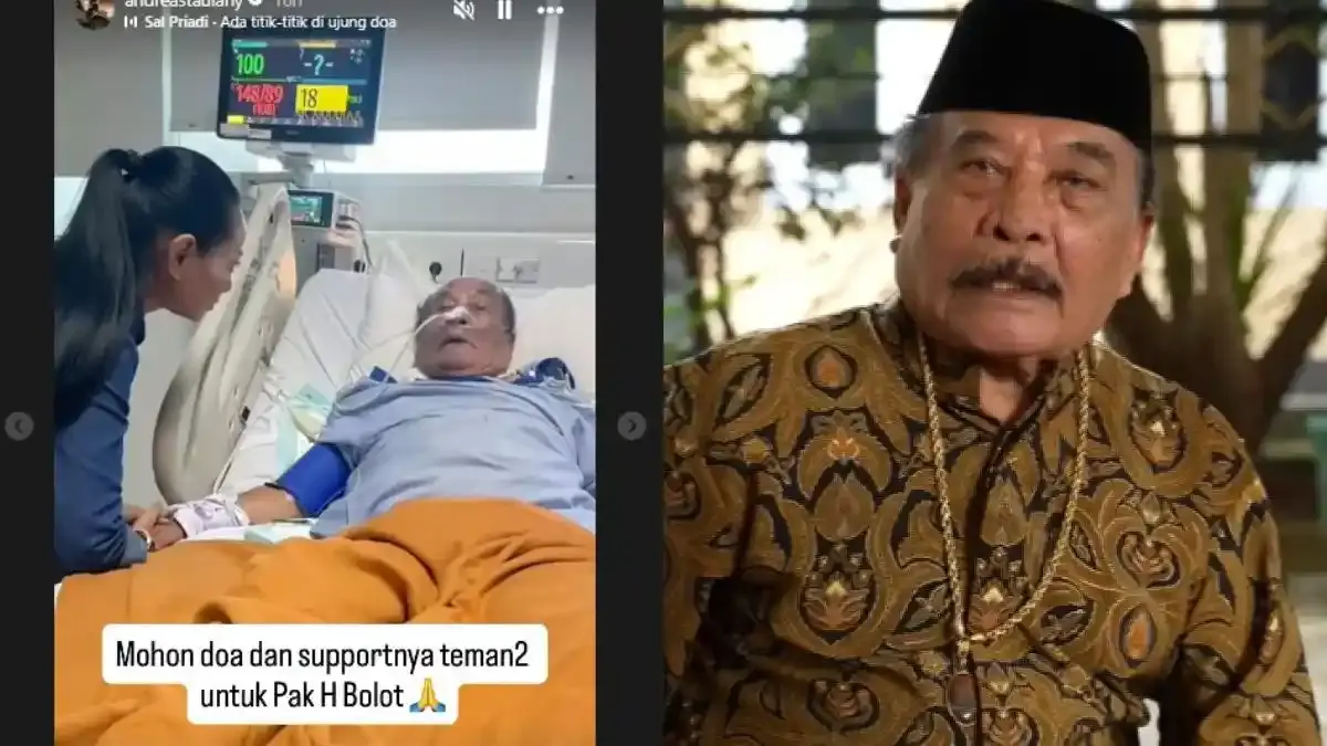 Kondisi terkini Haji Bolot yang tengah dirawat di rumah sakit.