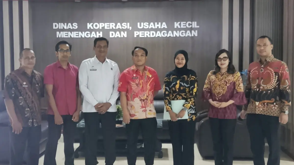 Koordinasi Kanwil Kemenkum Kaltim dan Dinas Koperasi Kota Bontang terkait perlindungan HKI produk unggulan KDMP, Rabu (11/6/2026). (IST)