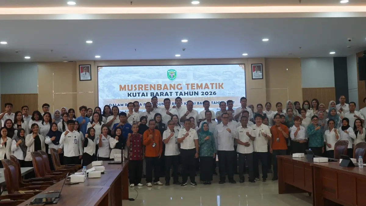 Perwakilan perangkat daerah dan berbagai kelompok masyarakat mengikuti Musrenbang Tematik RKPD 2027 yang digelar Pemkab Kutai Barat untuk menjaring aspirasi kelompok rentan. 
