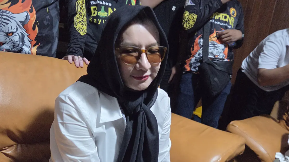 Rita Widyasari tiba di Tenggarong, Jumat, 12 Juni 2026.