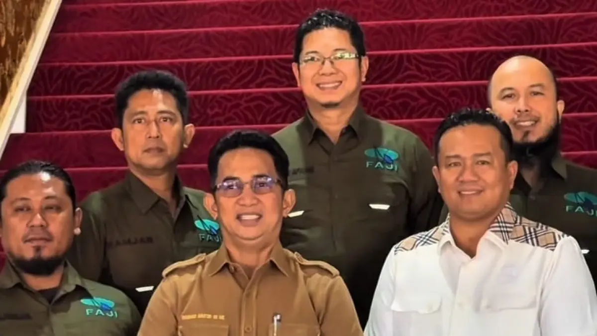 Wali Kota Balikpapan Rahmad Mas’ud menerima audiensi pengurus FAJI Balikpapan di Balai Kota.