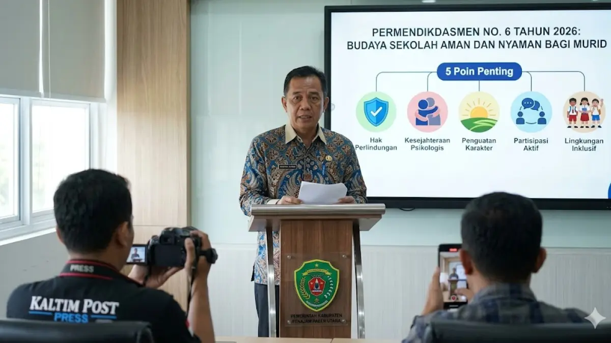 Ilustrasi Disdikpora PPU bergerak cepat dengan memerintahkan staf untuk menelusuri kebenaran dugaan perundungan oleh oknum guru kepada pelajar di salah satu SMP di Kecamatan Waru.(generate ai)