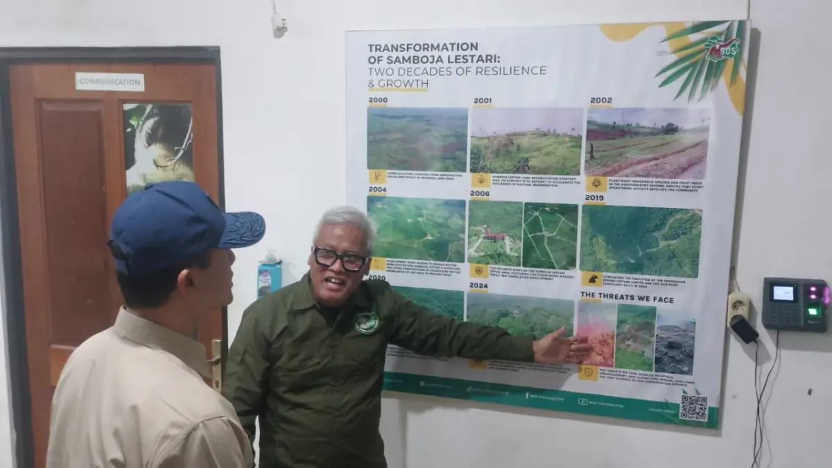 KOMITMEN : Manajer Program Regional Kalimantan Timur BOSF, Aldrianto Priadjati soal komitmen dengan masyarakat lokal.