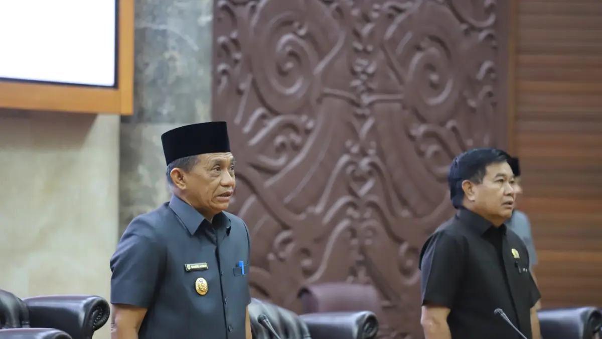 PROSESI: Rapat Paripurna penyerahan nota pertanggungjawaban APBD tahun 2025.