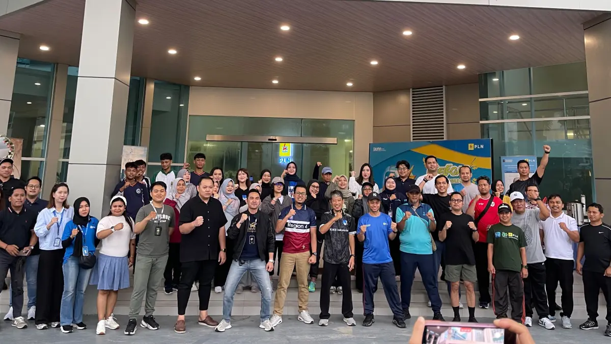 SINERGI YANG BAIK: BRI hadir dalam program PLN mendukung gaya hidup sehat sekaligus meningkatkan literasi keuangan bagi pegawai.