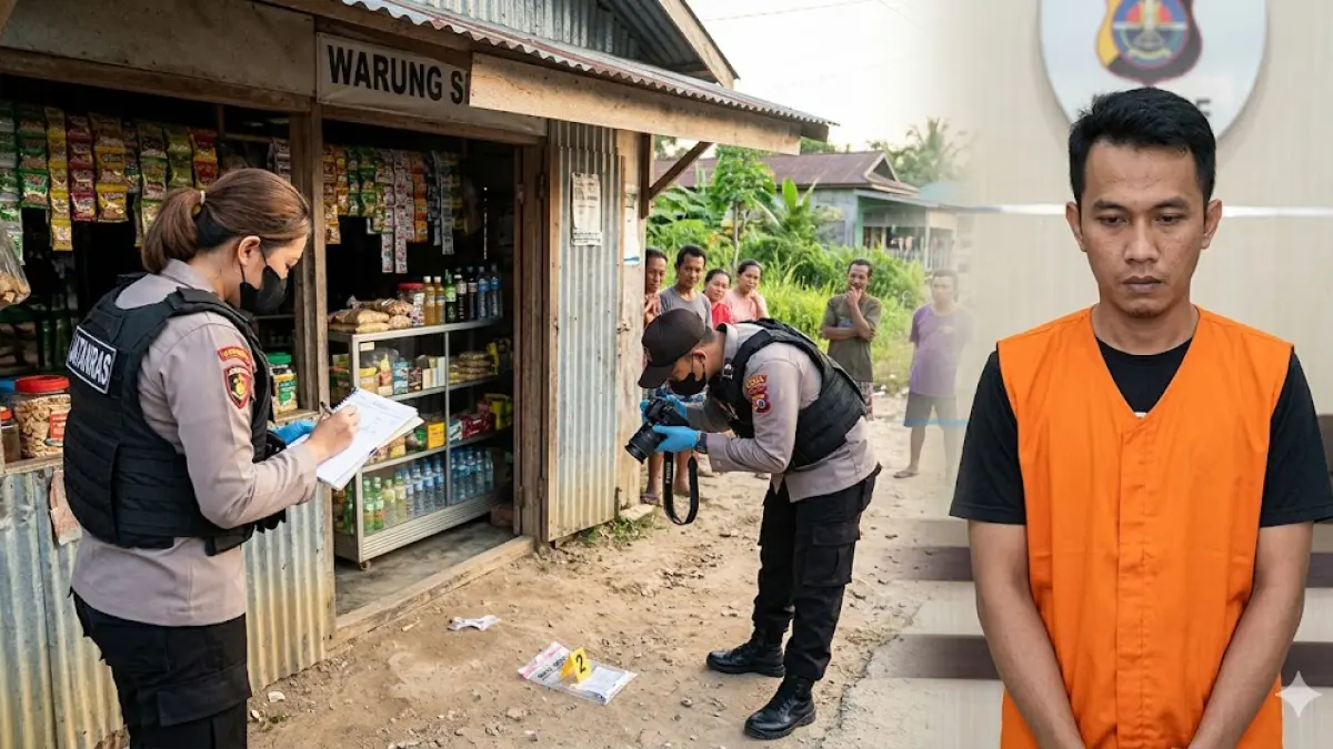 Ilustrasi tersangka curas yang diamankan Polres PPU.(generate ai)