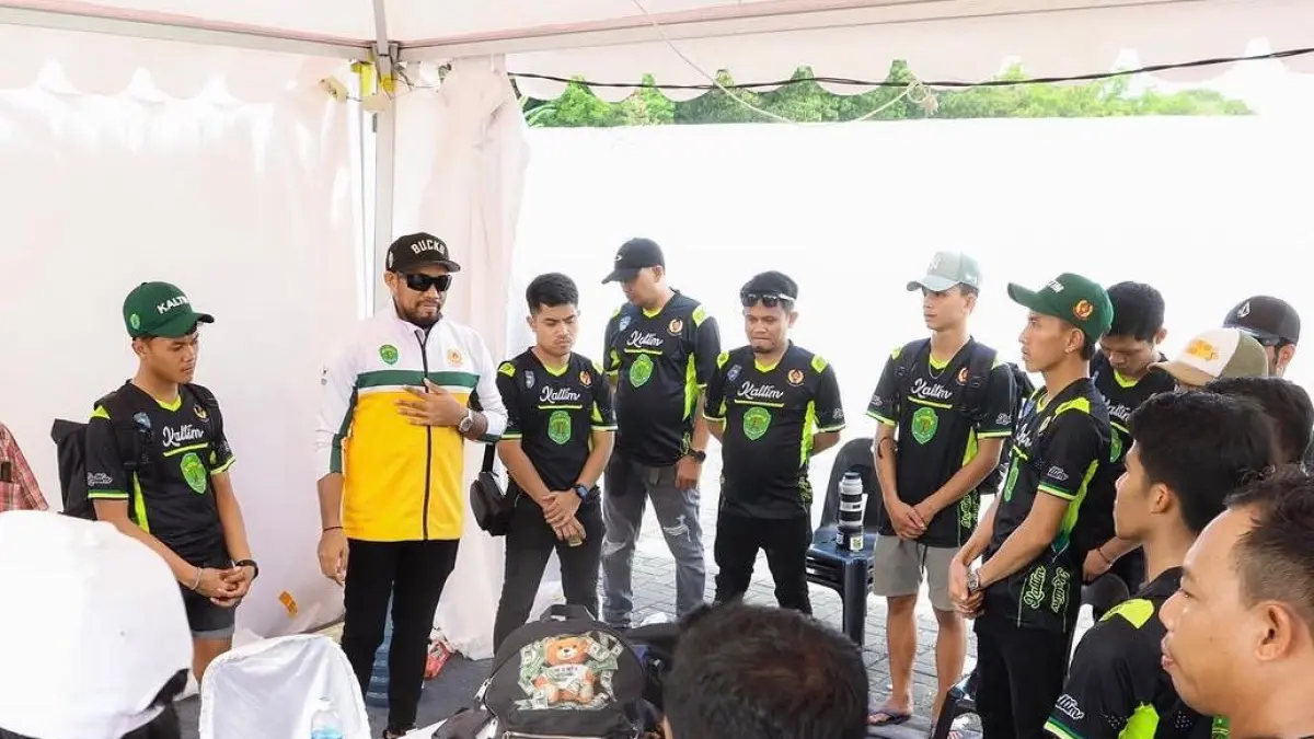 SUSUN ULANG: Panitia cabor balap motor menyusun ulang skema pertandingan agar seluruh nomor tetap dapat dipertandingkan sesuai jadwal.